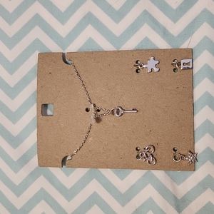 Cute charm necklace set